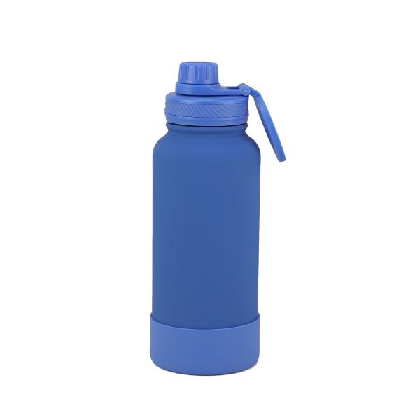 32 Oz Dual parede à prova de derramamento Copo de café termo 304 aço inoxidável azul