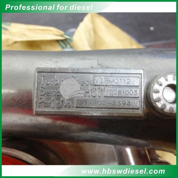 RHC7 turbocharger  VIBM0112 114400-3394 1144003394 for HITACHI EX200-1 6SD engine spare part
