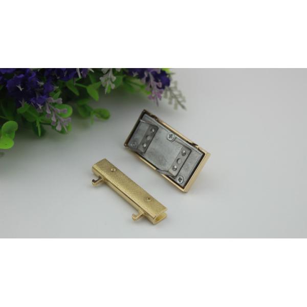 New designs metal zinc alloy pu leather purse turn lock with nickel free