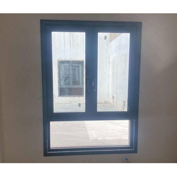 Customized Aluminium Tilt And Turn Window with Thermal Break System and Wood Color Finish 10 Years Warranty