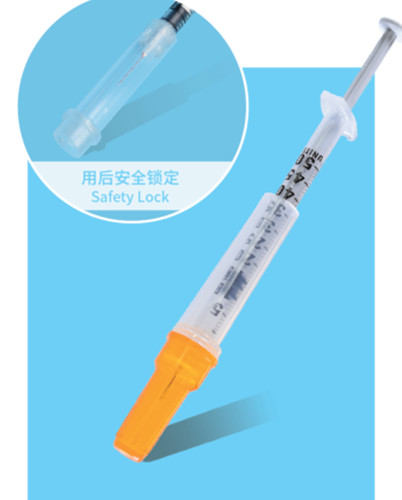 Disposable 0.5Ml 1ml Insulin Syringe With Retractable Needle U-40 U-100