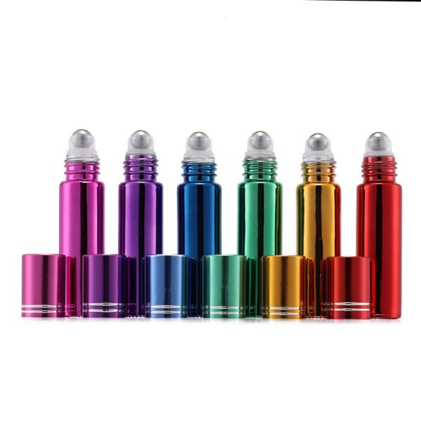 Premium Aromatherapy 5ml 10ml Metallic Finish Roll On Bottles Best Roller Ball Bottles For Essential Oils