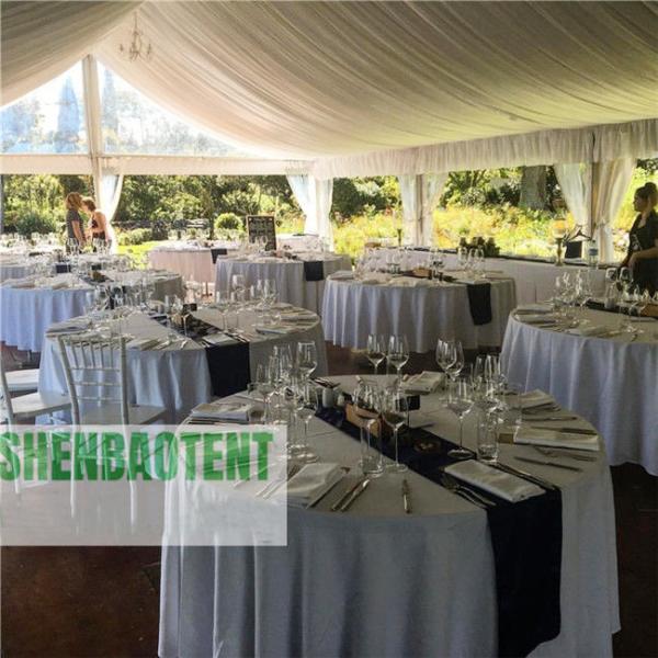 Clear Span Outdoor Wedding Tent 200 Guests Aluminium Structure Marquee Tent