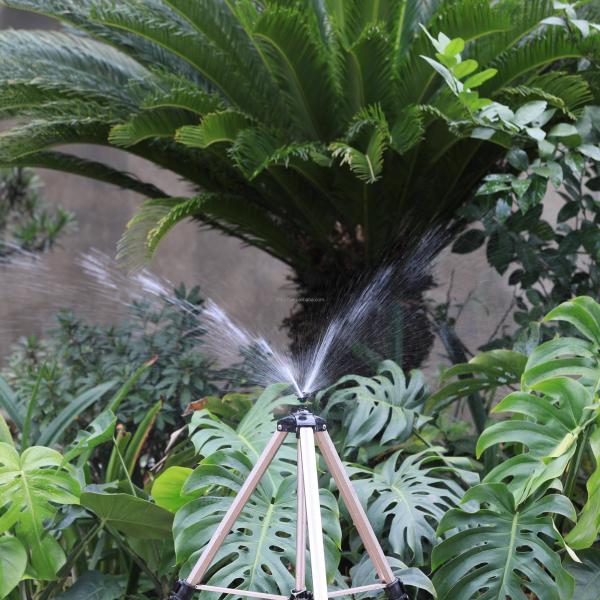 Agriculture Irrigation Engineering Plastic Double Nozzle Rotating Lawn Sprinkler