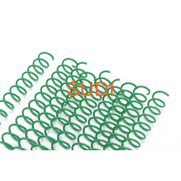 Grass Green 20mm Binding Plastic Coil , 3/4 Inch PET Plastic Spiral Binding Coil