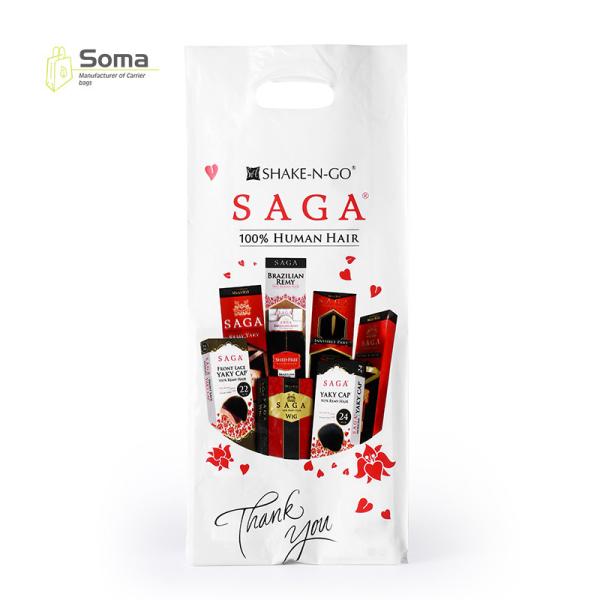 Full Color Die Cut 100% LDPE Recycled Printed Plastic Bag