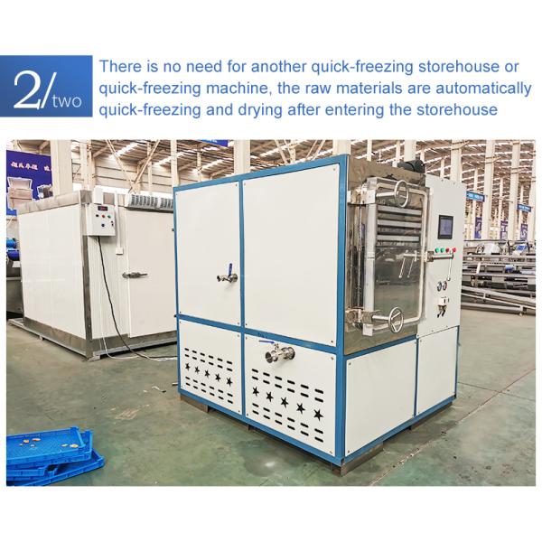 220V Freeze Dryer With 200kg/H Evaporation Capacity In 40 Feet Container