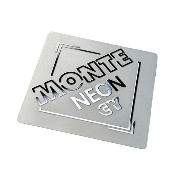 3d Metal Engraved logo Tags Label Sticker Anodized Aluminum Logo Metal Plate Nameplate Embossed Metal Logo
