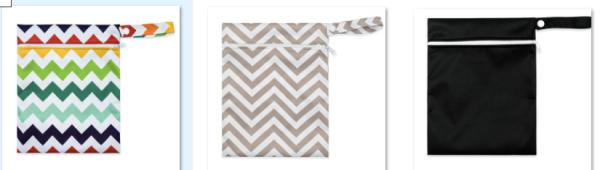 20x25cm Organic Cotton Reusable Sanitary Pads Diaper Menstrual Bag Portable Mommy Bag Zipper