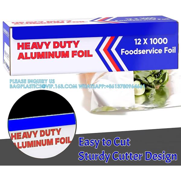 Aluminum Foil Wrap Roll 12 In X 1000 Ft Heavy Duty Commercial And Home Use For Food, BBQ, Grilling, Cooking, Baking