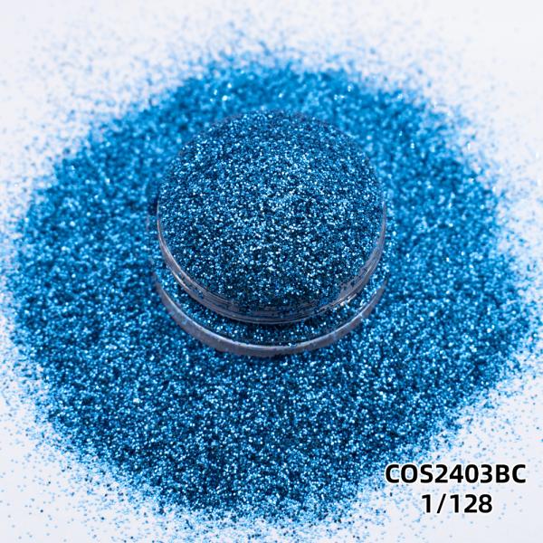 Biodegradable Blue Green Cosmetic Glitter Resin Pigment Powder OEM