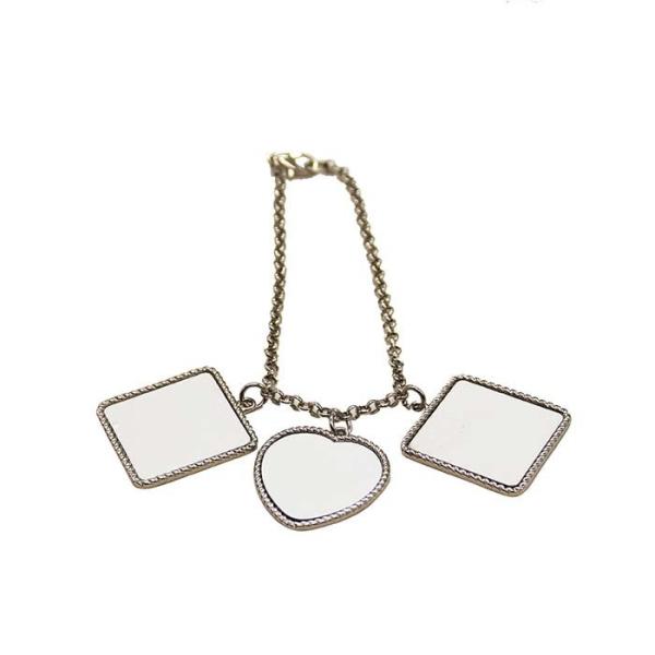 Personalized Sublimation Blank Bracelet For Women And Man Charm Bracelet Zinc Alloy