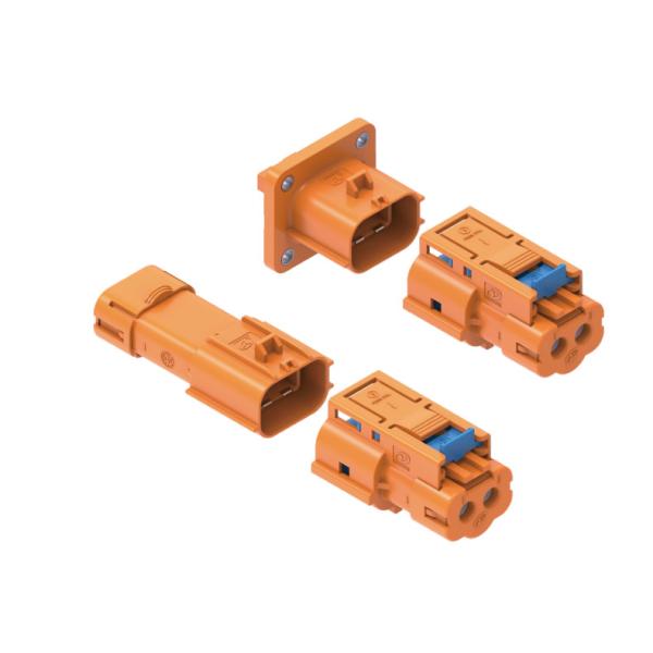 Neopower 800V 20A High-Voltage EV 2-Pin Power Connector with HVIL, 360° Shielding & IP6K9K Rating