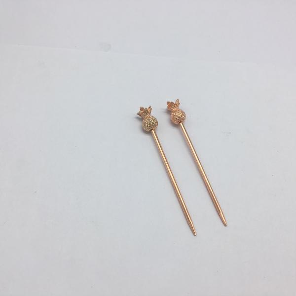 304 Stainless Steel Cocktail Pins Swizzle Stick for Reusable Small Paddles Custom Pins