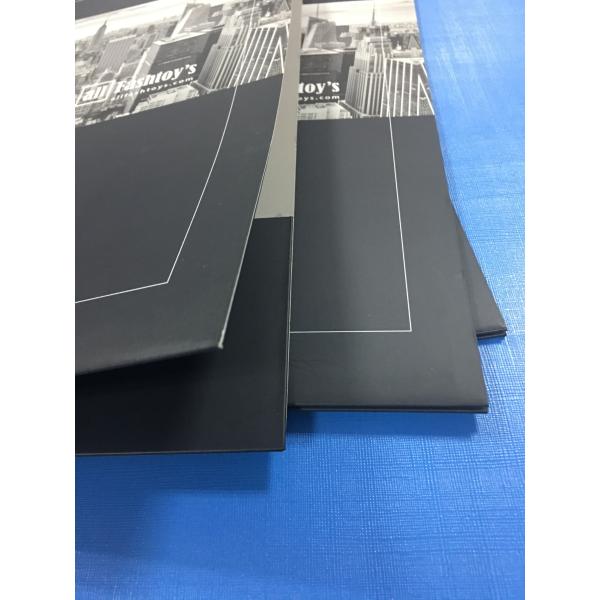 Offset Printed File Folders With Business Cards Slot 350g C1S Glossy Art Paper