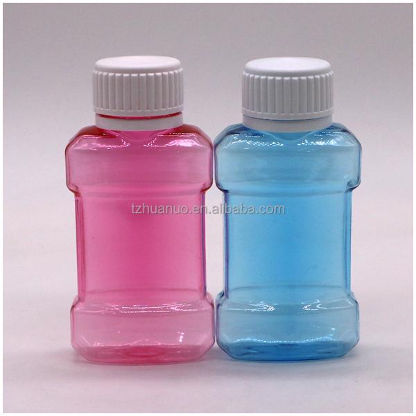 75 мл PET жидкая пластиковая бутылка для полоскания рта для полоскания рта жидкость в индивидуальном цвете