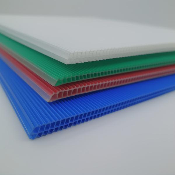 White Color Corrugated Plastic Sheets 4x8 PP Corflute 14mm