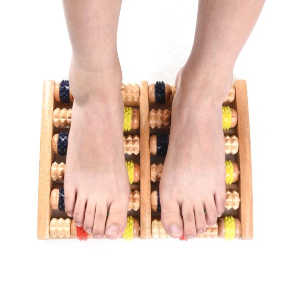 Heath Relax Therapy Massager Wooden Roller Foot Massager Stress Relief