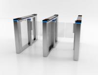 La porte piétonnière de tourniquet de verre trempé de Fastlane divisent le contrôle de moteur