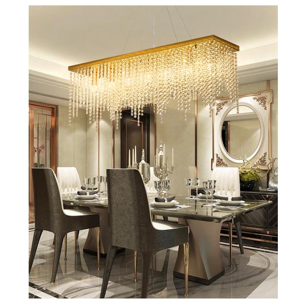 Crystal Chain Ceiling Lights New Lampara Techo for Home Decor guzhen lighting(WH-CA-107)