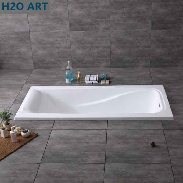 End Drain Acrylic Bathtub with Simple Function 1700mm  Hand Control