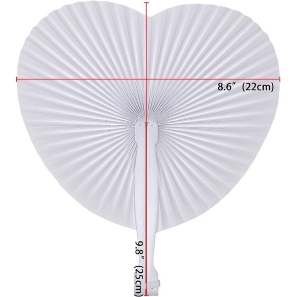 Heart/Round Hand Fan Clappers Solid Color - Wedding Party Use Factory Price
