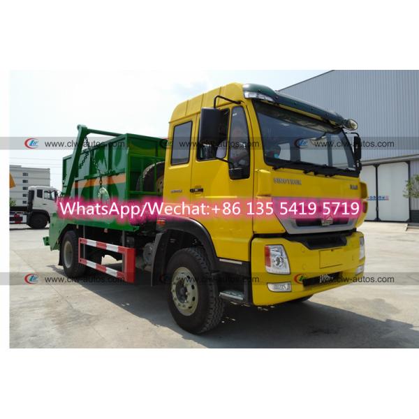 Мусоровоз контейнера затяжелителя скипа Sinotruck HOMAN 4X2 220HP 8cbm