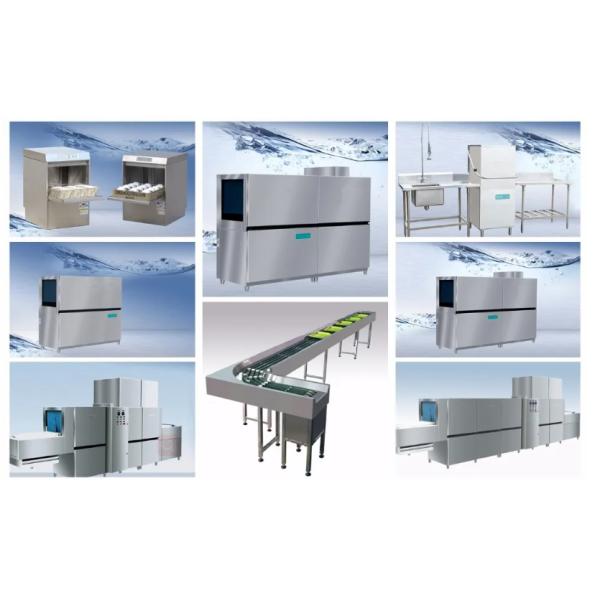 Electrical Flight Type Dishwasher Freestanding Commercial Dishwashing Machine