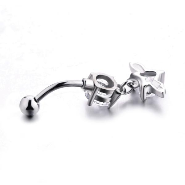 New Heart Shape Fashion Piercing Belly Ring Stainless Steel Piercing Jewelry Belly Button Ring