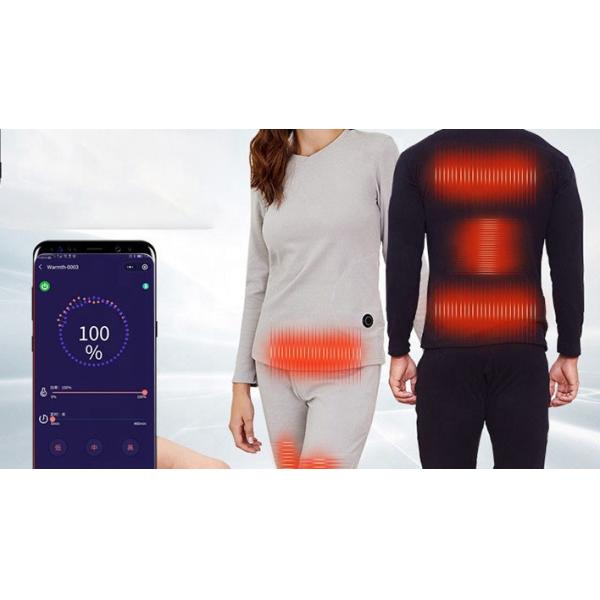 Long Sleeve Electric Heated Clothes Suit Graphene Film Material 65degree SHEERFOND