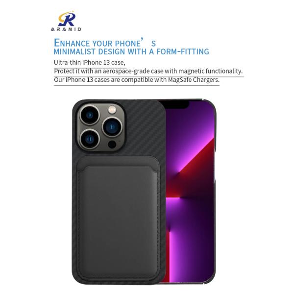 Поручать радиотелеграфа поддержки случая телефона Кевлара iPhone 13 ODM Pro магнитный