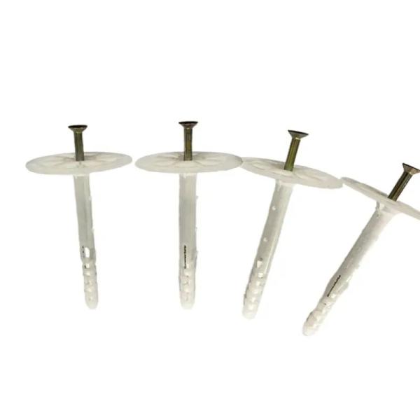 PE PP Hammer In Wall Insulation Anchors Corrosion Resistant White 200mm Length