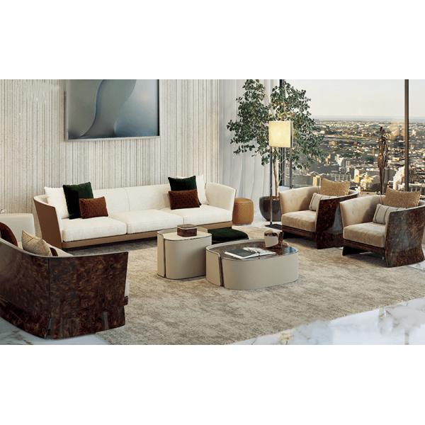 factory Luxury Modern Furnitures lounge  low seating Leather Sofa For Livingroom