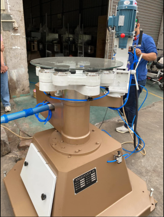 Satellite Turntable Glass Edge Grinding Machine for Round and Oval Glass  Shaped Glass Beveled Edge Processing