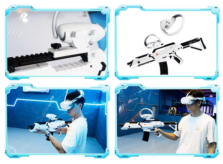 9D VR Shooting Arena Machine Multiplayer Free Roam Virtual Reality Game for Indoor Park Shopping Mall Team Building