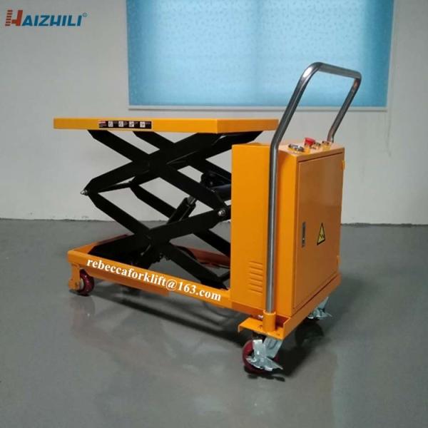 Portable 350kg Electric Lift Table With 1500mm Lifting Height Compact Structure