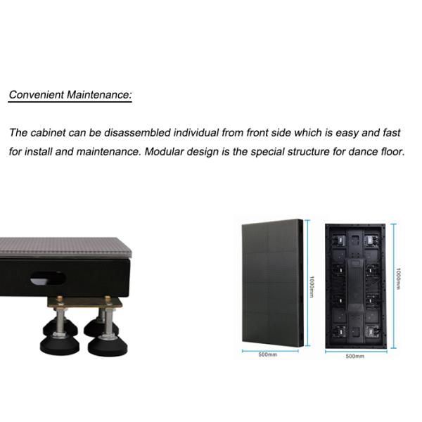 Active LED Dancing Floor Interactive Screen IP65 Waterproof Front Service
