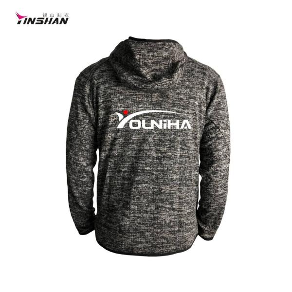Couleur personnalisée Hommes été Casual Nylon Elastane Hoodie Jacket pour le Running Gym porter