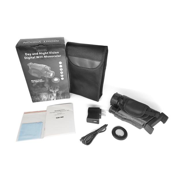 ультракрасный объем цифров Monocular объема ночного видения 5x40 с воспроизведением фото видео-