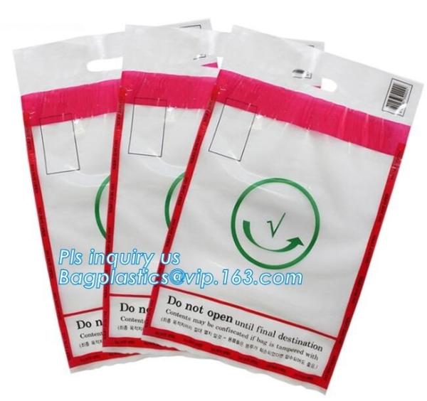 ICAO Duty Free Packaging, STEBs Bags, Custom Airport Store, Retail Shop Security Bags, Tamper Evident Proof