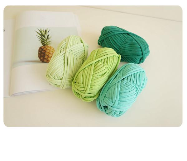 100g /200g/400g Roll 100% Polyester T-Shirt Yarn 2cm 3cm Width For Bags