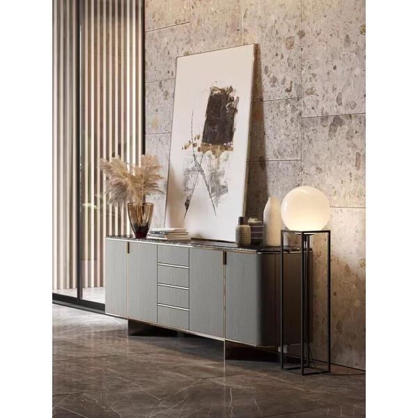 Modern Kitchen Marble Cabinets Wooden Italian Upholstery Sideboard Cabinets