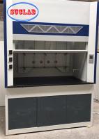 Moniteur de débit d'air à écran numérique Armoire de fumée de laboratoire avec souffleur anti-corrosion Pp