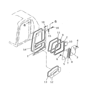 PC120-6 PC200-6 PC300-6 PC400-6 Operator 's Cab For Komatsu Excavator Cabin Parts