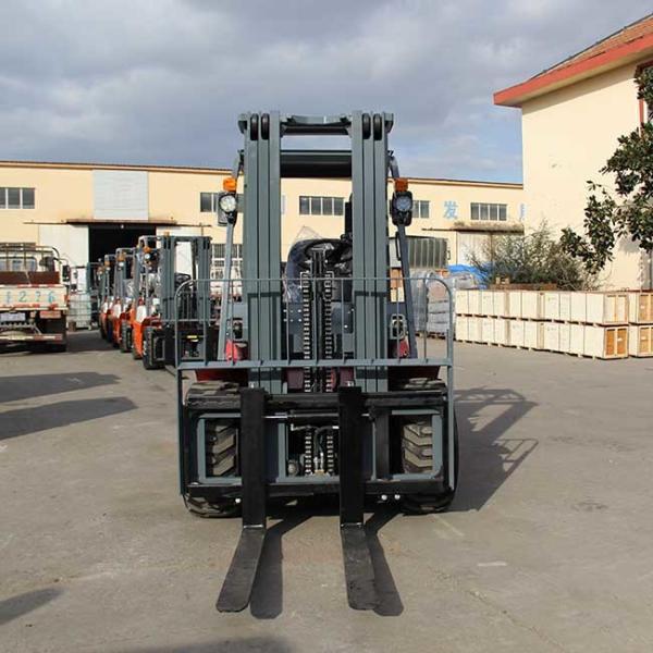 3.5 Ton Rough Terrain Fork Lift Truck Chinese Engine A498BPG 4X4 Drive Swift