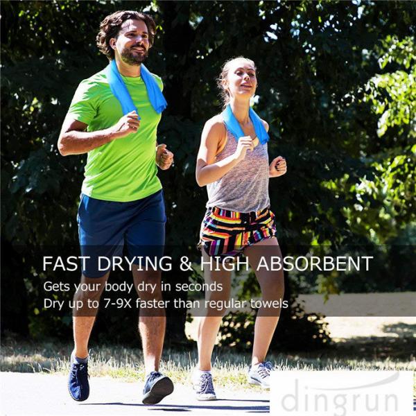 Ultra Absorbent Quick Drying and Antibacterial Microfiber Hand Facial Towel for sport