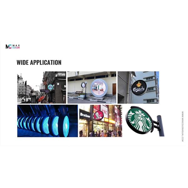 Indoor Outdoor Round Shape circle led display Front Service Maintenance Full Color