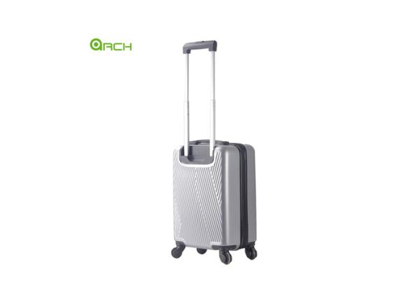 Retractable Handles ABS Spinner Luggage With Mesh Divider