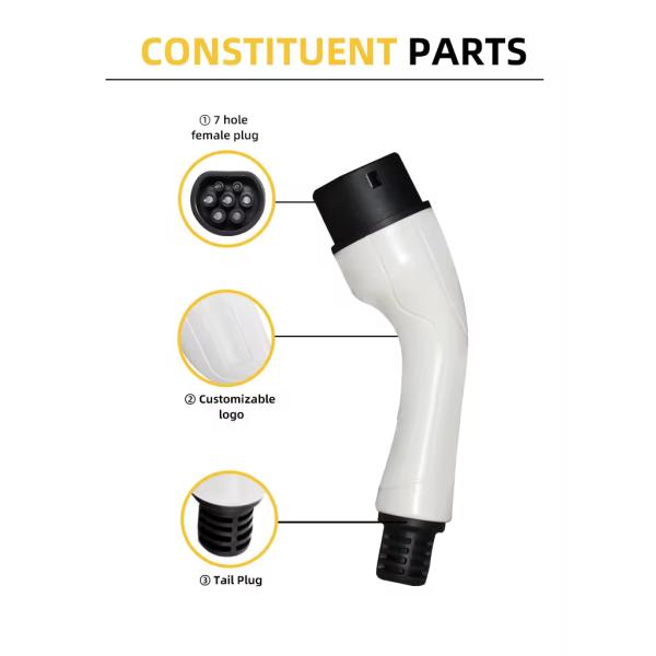 LP55 Protection Level Type 2 Double Gun Extension Cable for EV Charging 16A CE Certified