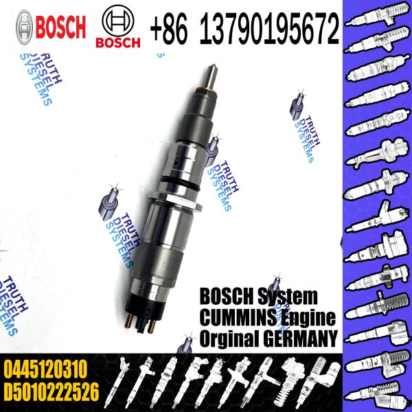 Injecteur de carburant commun 0445120183 de rail 0445120084 04451200106 0445120310 0445120161 0445120242 pour le diesel multi de cylindre